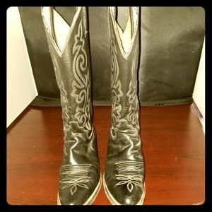 Justin Western Boots Black, Women's 6.5 B